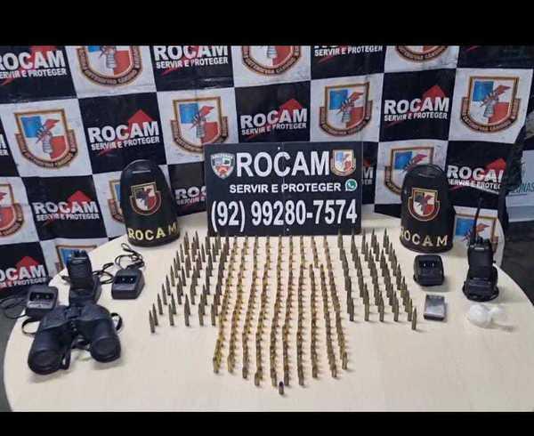 PMAM registra aumento de 13,69% na apreensão de armas e 153,28% de munições no primeiro semestre de 2024