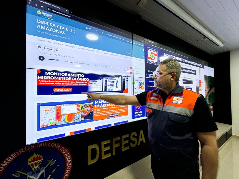 Defesa Civil do Amazonas disponibiliza serviço de monitoramento avançado das condições climáticas