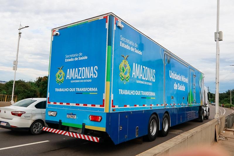 Carretas de Apoio à Saúde do Governo do Amazonas começam a atender em Presidente Figueiredo e Parintins