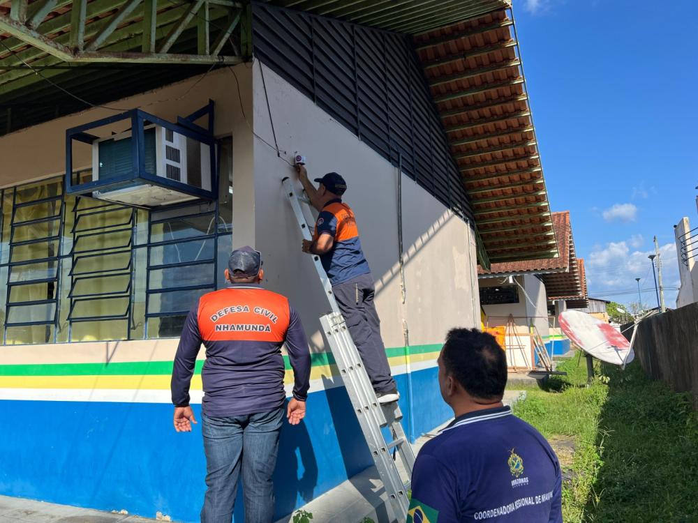 Defesa Civil do Amazonas instala medidor de qualidade do ar em Nhamundá