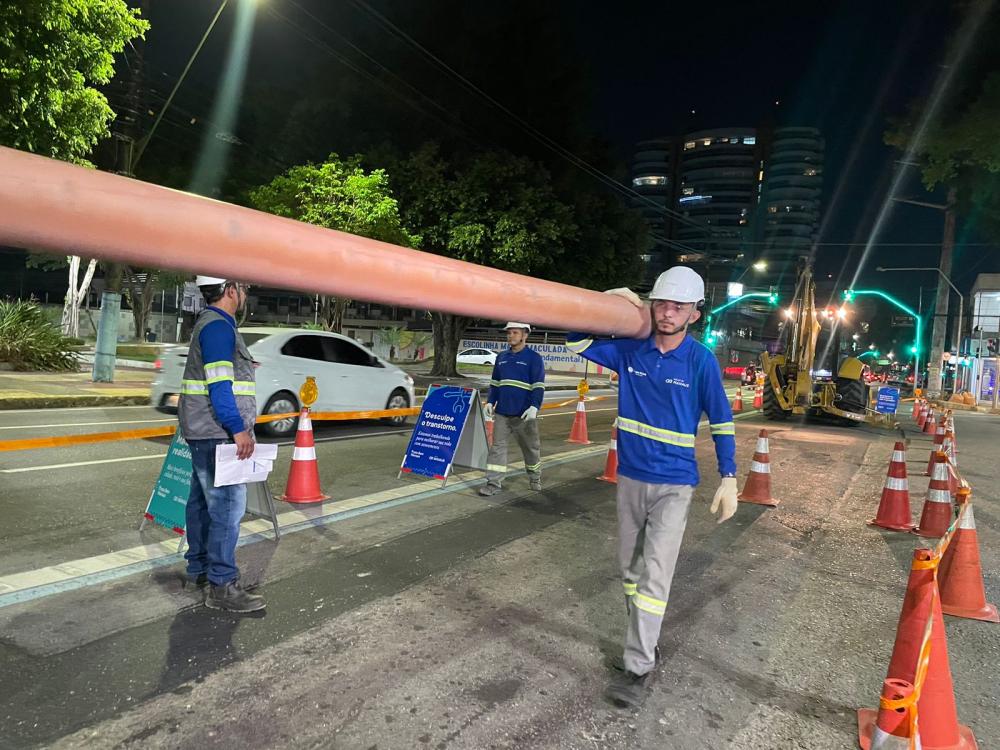 Avenida Mario Ypiranga recebe implantação de rede de esgoto a partir desta quarta-feira (31)
