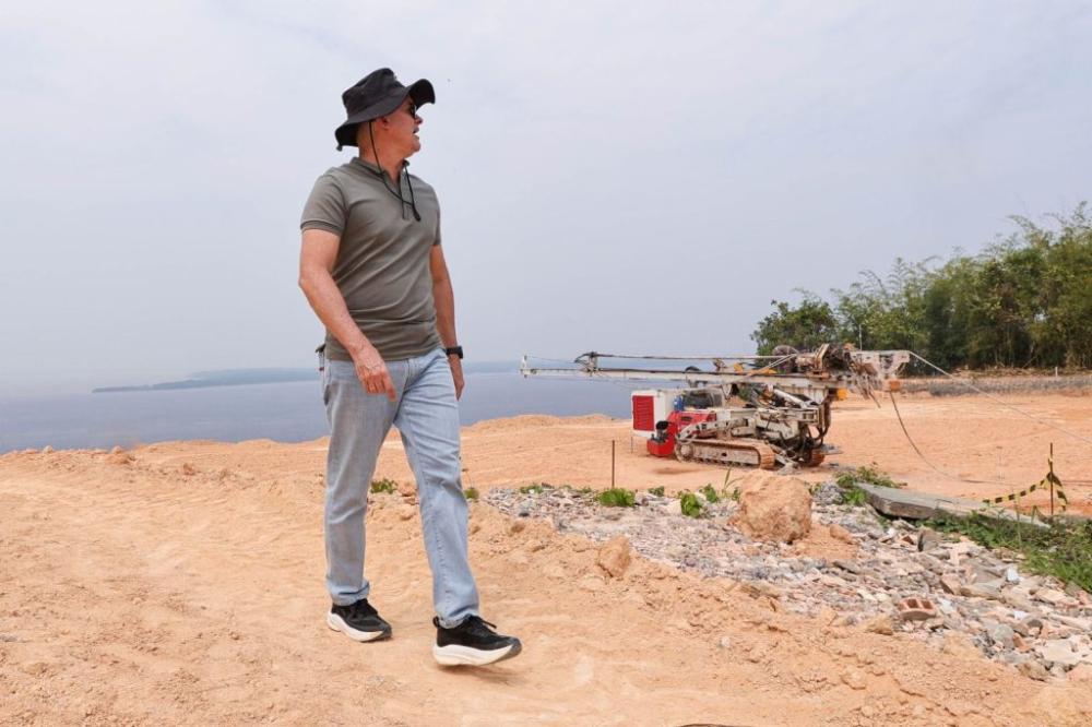 David Almeida realiza visita técnica às obras do parque Encontro das Águas Rosa Almeida