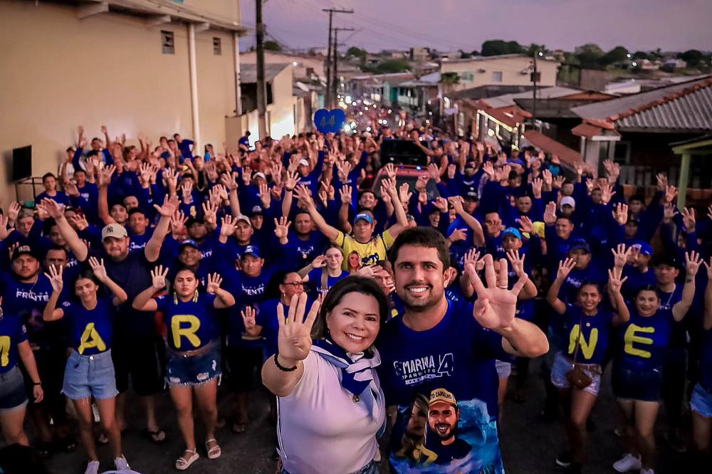 Marina Pandolfo inicia campanha para prefeita de Nhamundá arrastando multidão em buzinaço