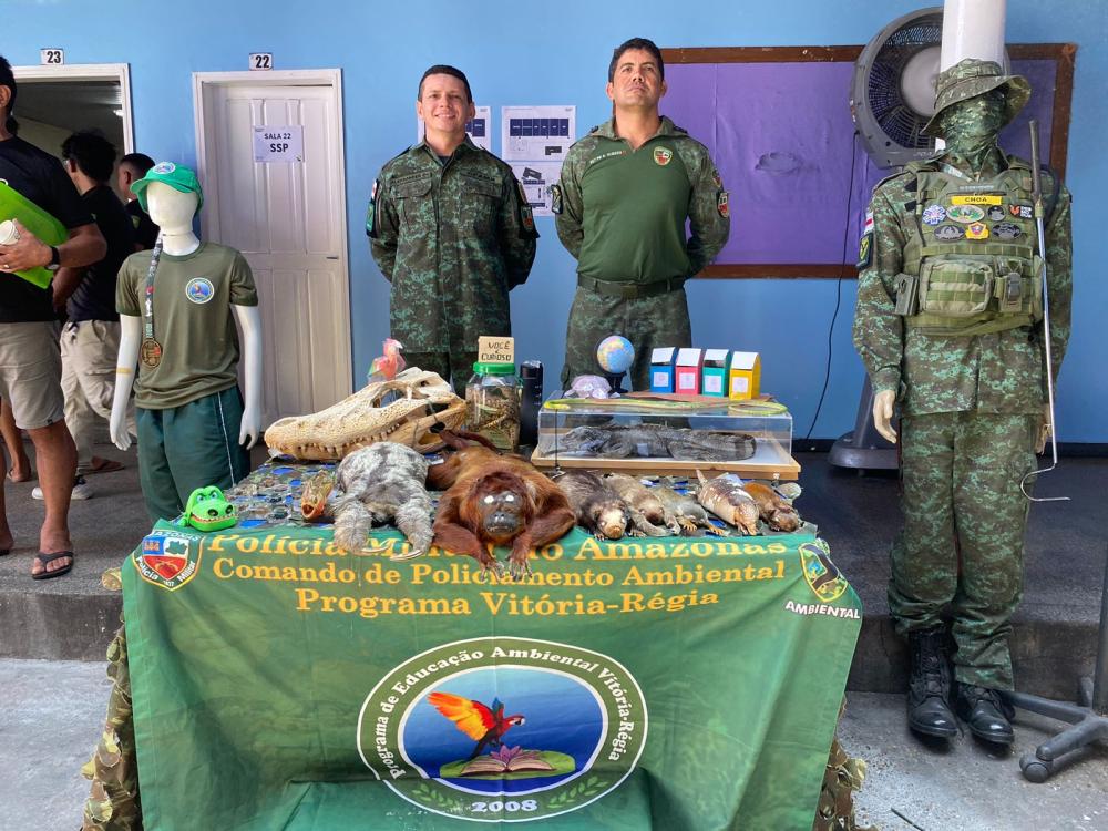 Governo Presente: PMAM apresenta projetos de educação ambiental, de resistências às drogas e o policiamento ciclístico