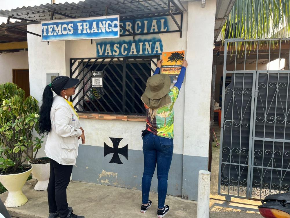 Sedema trabalha a prevenção às queimadas com ação de campo nos bairros de Parintins