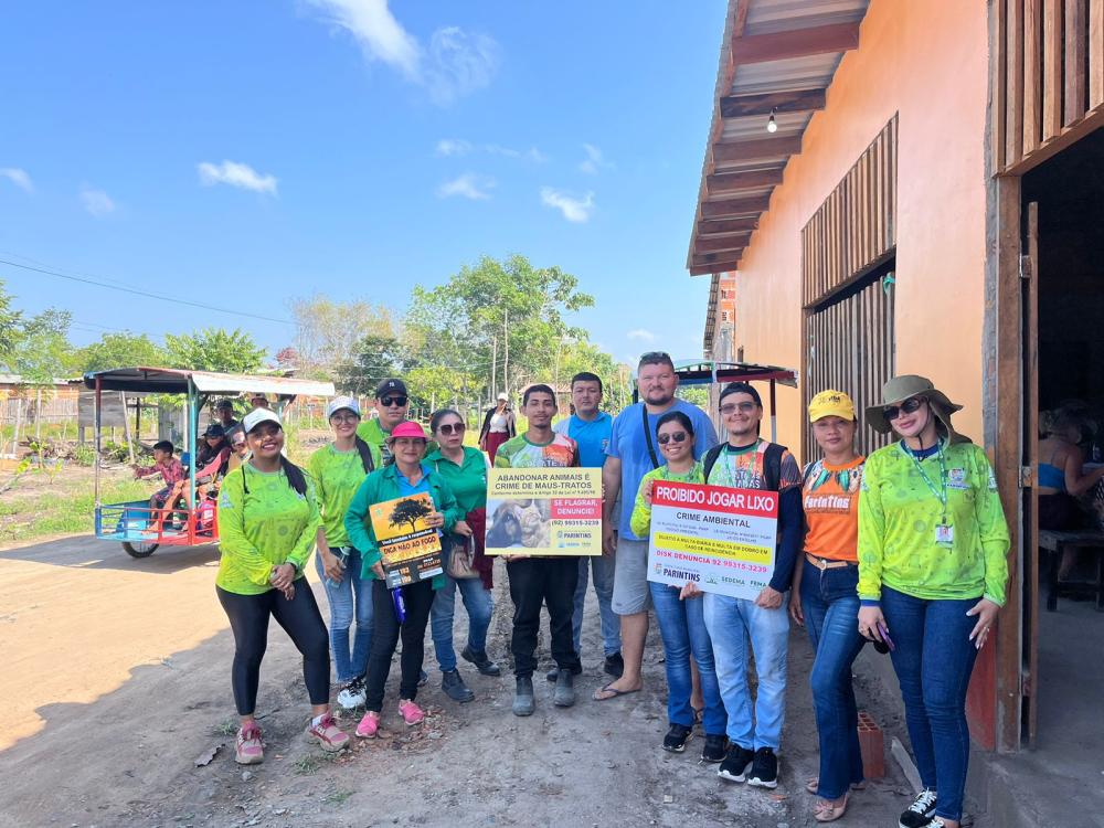 Ação ambiental de prevenção às queimadas leva orientação à Ocupação Teixeirão