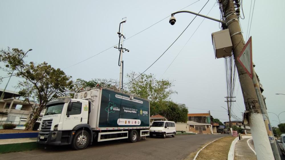 Festival de Cirandas 2024: SSP-AM monta estrutura de monitoramento com câmeras de reconhecimento facial em Manacapuru