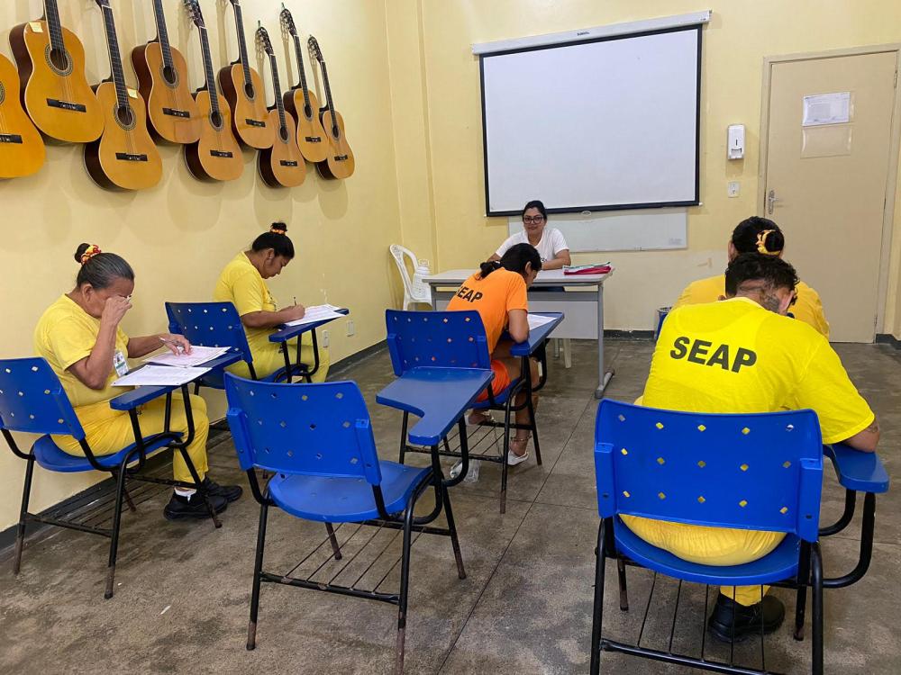No Amazonas mais de 1.700 internos do Sistema Penitenciário realizarão as provas do Encceja 2024