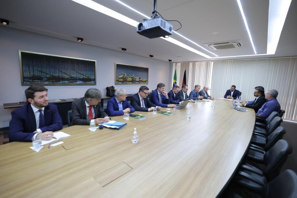 Governador Wilson Lima apresenta projetos sustentáveis do Amazonas em reunião com delegações da Alemanha