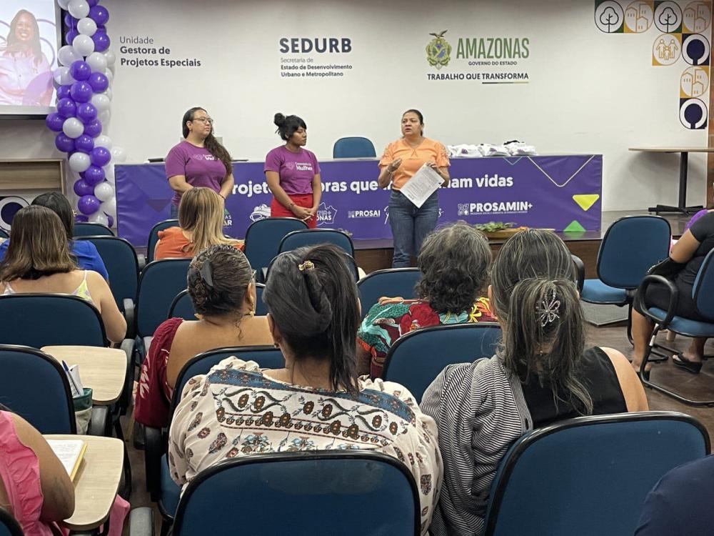 Beneficiárias do Prosamin+ participam de palestra sobre Empreendedorismo Feminino