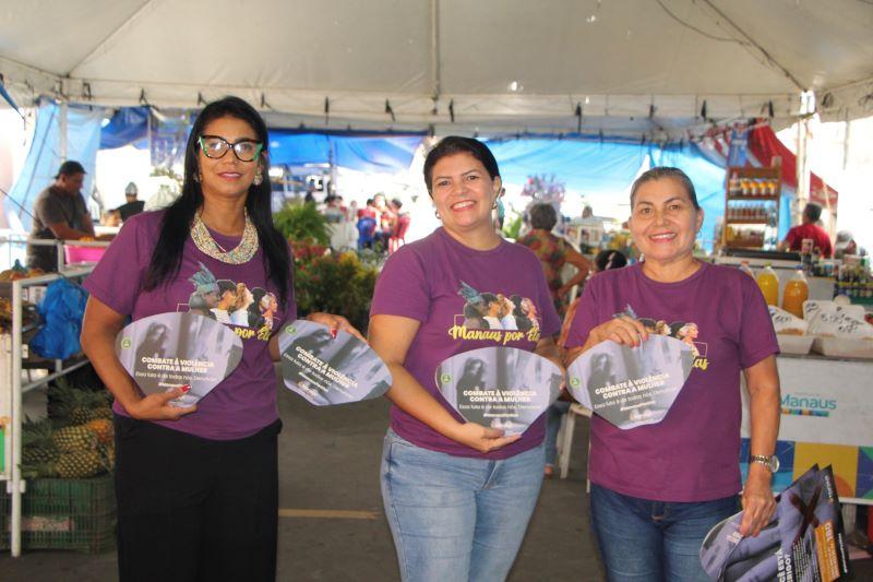 Prefeitura promove ação na feira da Aparecida em combate à violência contra mulheres