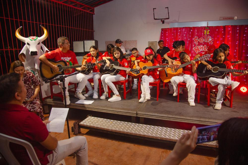 Celebração e cultura: Boi Garantido encerra o ano na Universidade do Folclore Paulinho Faria