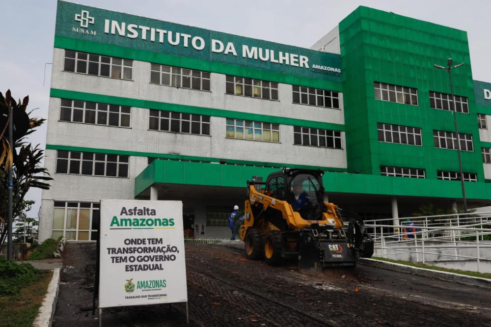 Governo do Amazonas prossegue com obras de infraestrutura na área externa do Complexo Hospitalar Sul