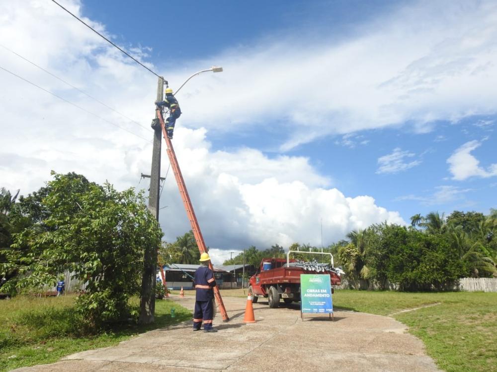 Tonantins é o 49º município contemplado com iluminação pública de LED do Ilumina+Amazonas