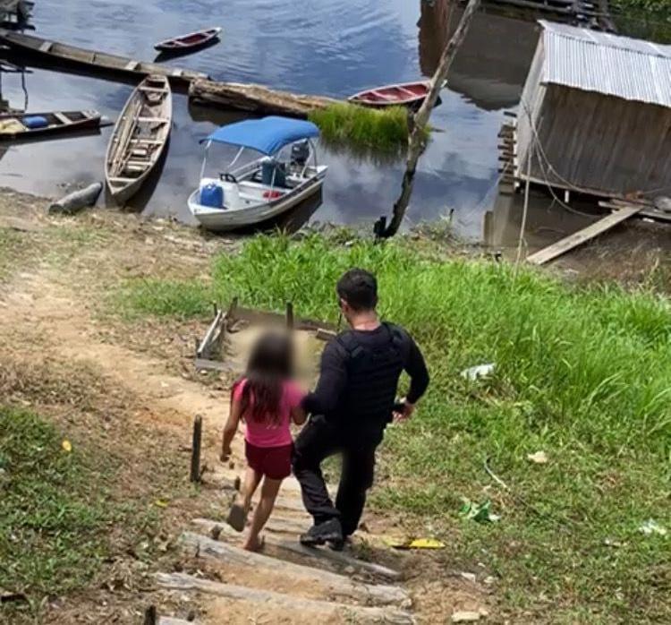 PC-AM, com apoio da PMAM e Conselho Tutelar, resgata criança que foi levada a força de Juruá pelo próprio pai