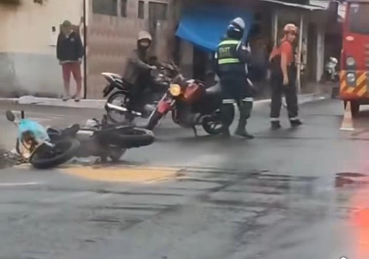 Em Parintins, fio de alta tensão rompe durante chuva e causa acidente de trânsito