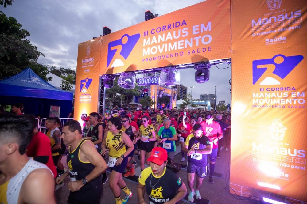 Prefeitura abre inscrições para a corrida ‘Manaus em Movimento’ nesta segunda-feira, 28