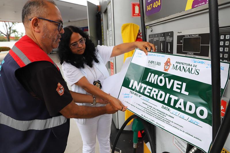 Prefeitura de Manaus segue com ações de interdição de postos sem Habite-se