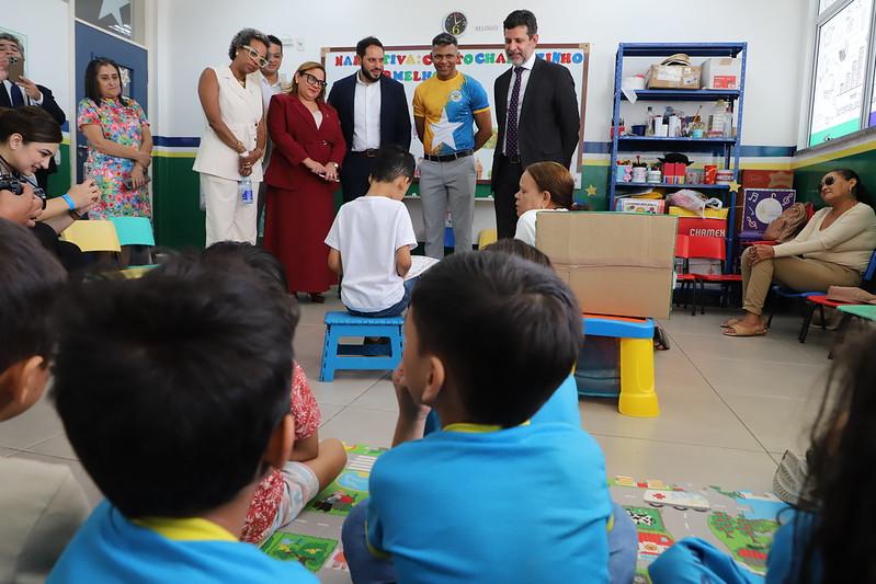 Escola da Prefeitura de Manaus certificada pela Unicef recebe Comitiva do MEC