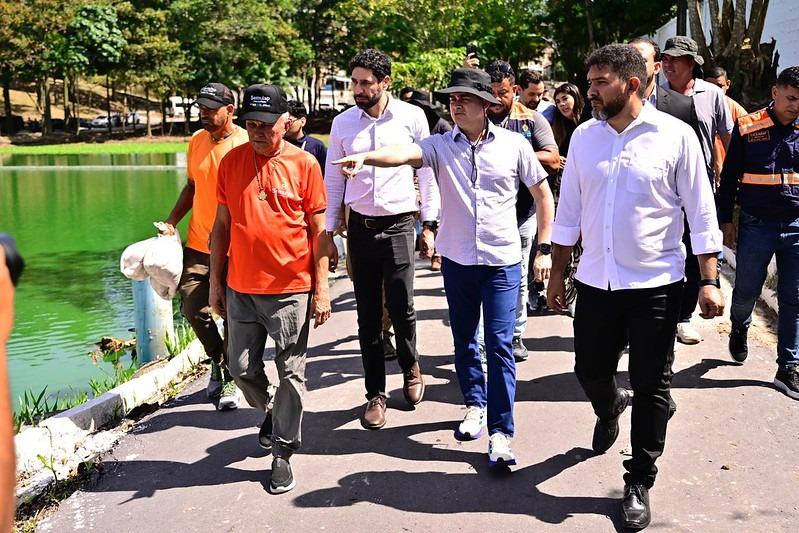 Prefeito David Almeida anuncia recuperação completa da lagoa do Japiim