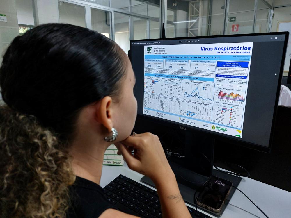 Saúde registra redução de casos e óbitos no informe de Vírus Respiratórios no Amazonas