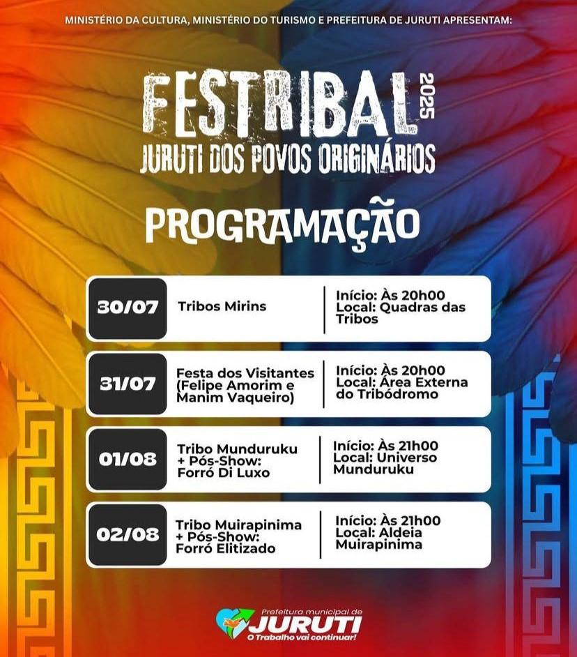 FESTRIBAL 2025 anuncia shows especiais com Felipe Amorim e Manim Vaqueiro na tradicional Festa dos Visitantes