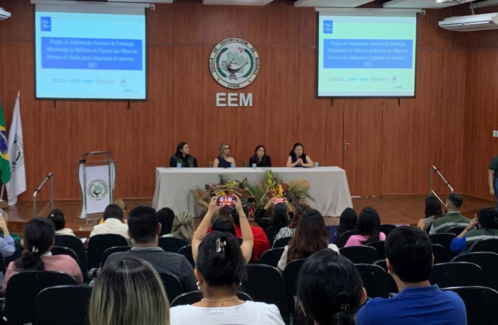 Higienização das mãos é tema de capacitação para profissionais de saúde no Amazonas