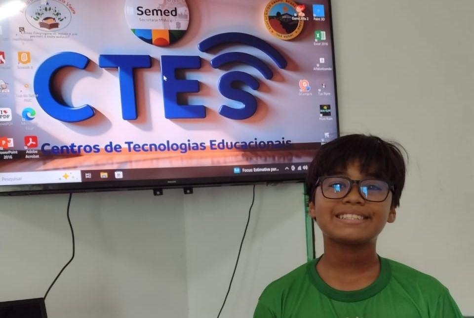 Aluno da Prefeitura de Manaus representa o Amazonas na fase nacional da Olimpíada Brasileira de Informática 2025