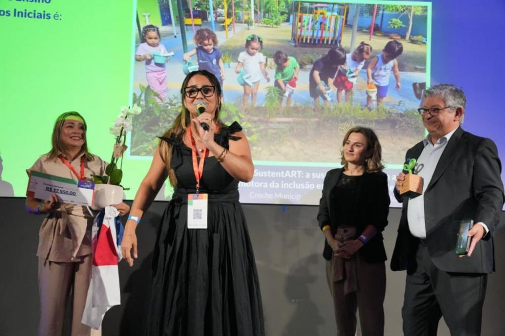 Creche da Prefeitura de Manaus vence etapa nacional do ‘Prêmio Escolas Sustentáveis’ com projeto que une arte, sustentabilidade e inclusão