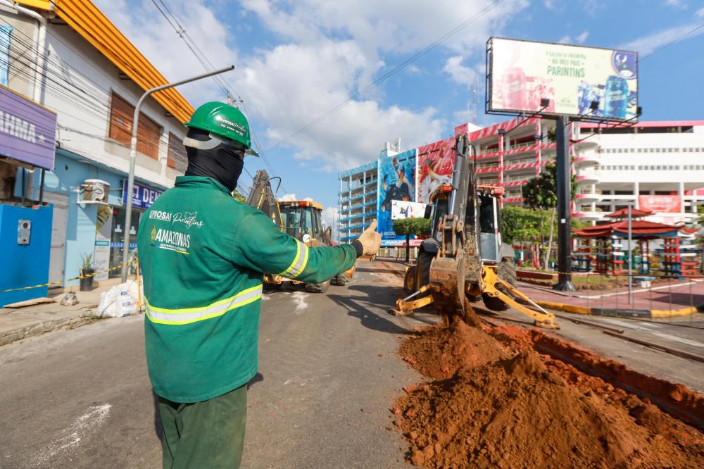 Obras de saneamento básico do Prosai Parintins vão proporcionar a valorização dos imóveis na cidade