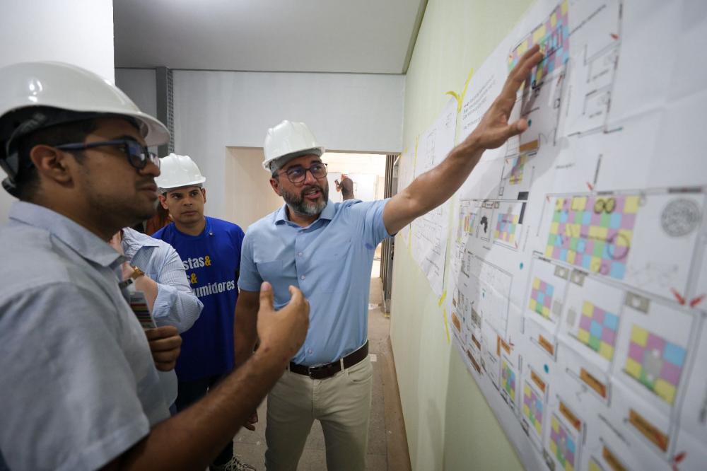 Governador Wilson Lima vistoria obras do segundo Caic especializado no atendimento de crianças com Transtorno do Espectro Autista