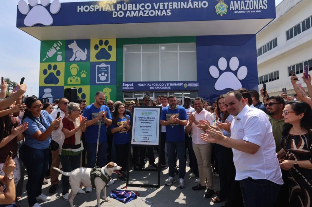 Governador Wilson Lima inaugura maior Hospital Público Veterinário da Latina