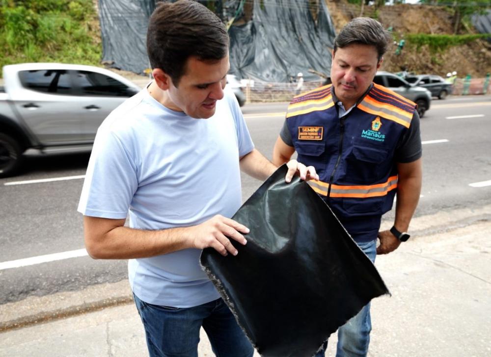Prefeitura de Manaus anuncia obras para proteção mecânica dos taludes laterais da avenida Mário Ypiranga Monteiro