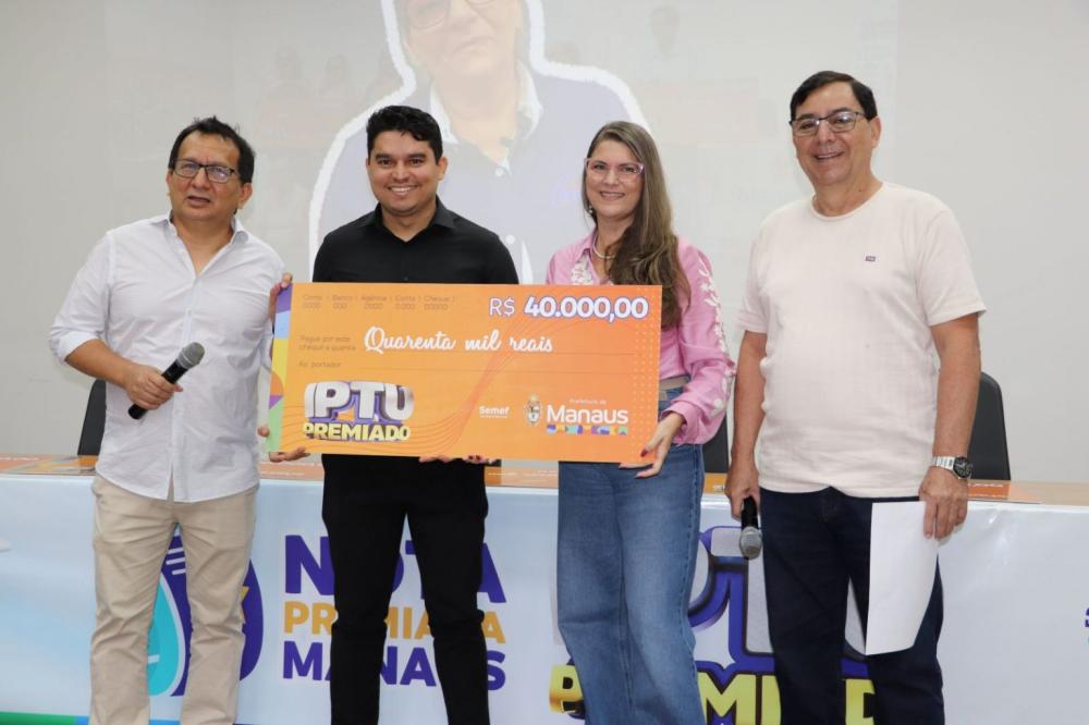 Prefeitura de Manaus entrega premiações do sétimo sorteio do IPTU Premiado 2025