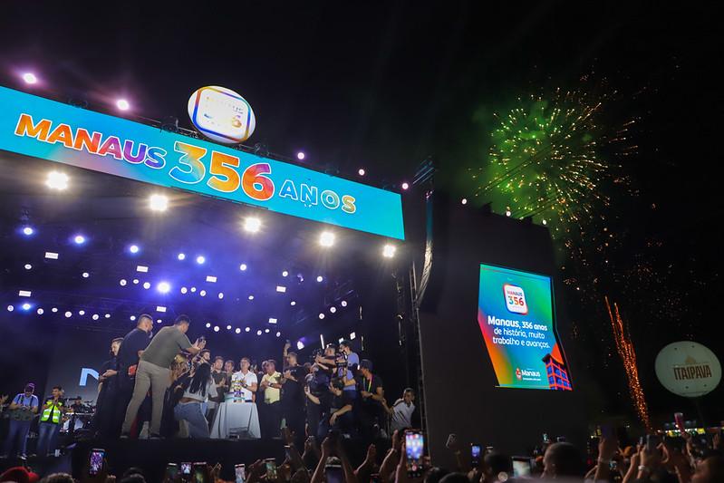 Manaus celebra 356 anos com shows de Nadson, o Ferinha e Klessinha da Seresta