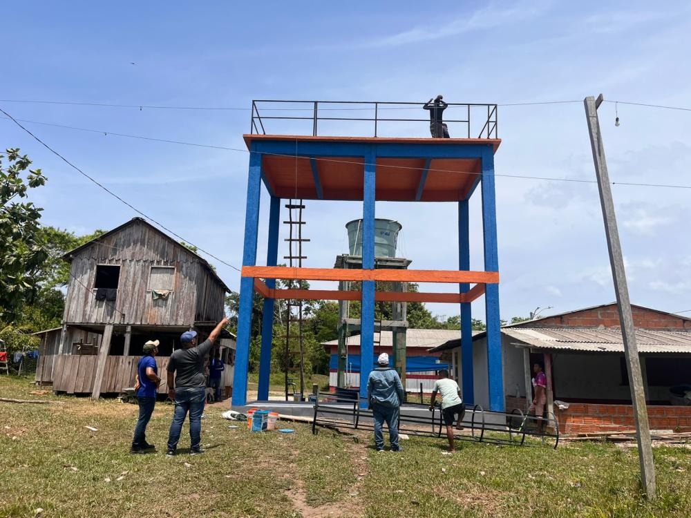 Zona rural de Parintins recebe maior investimento em estrutura do sistema de água Zona rural de Parintins recebe maior investimento em estrutura do sistema de água