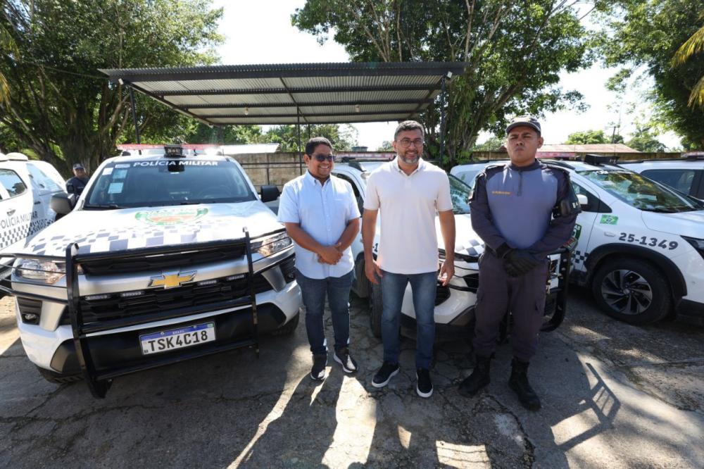 Governador Wilson Lima entrega sete novas viaturas e reforça a segurança em Tabatinga