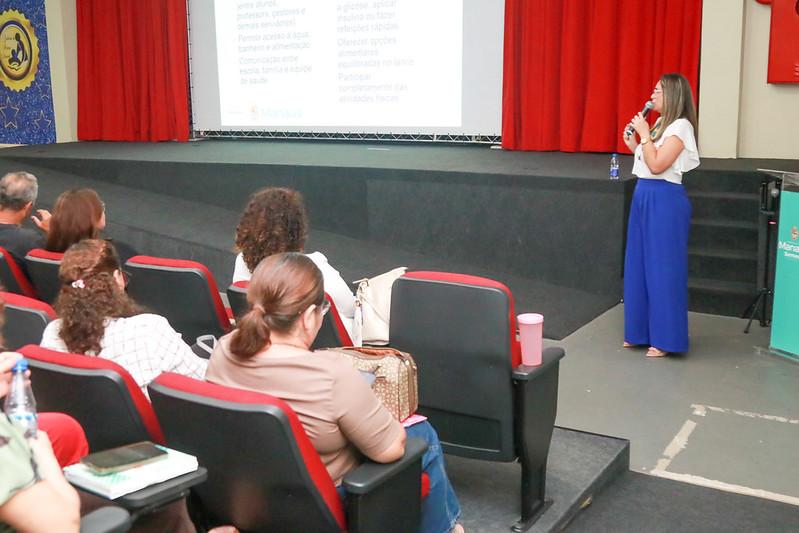Prefeitura de Manaus dá início à Semana de Prevenção ao Diabetes com ciclo de palestras do programa ‘Minha Escola Saudável’