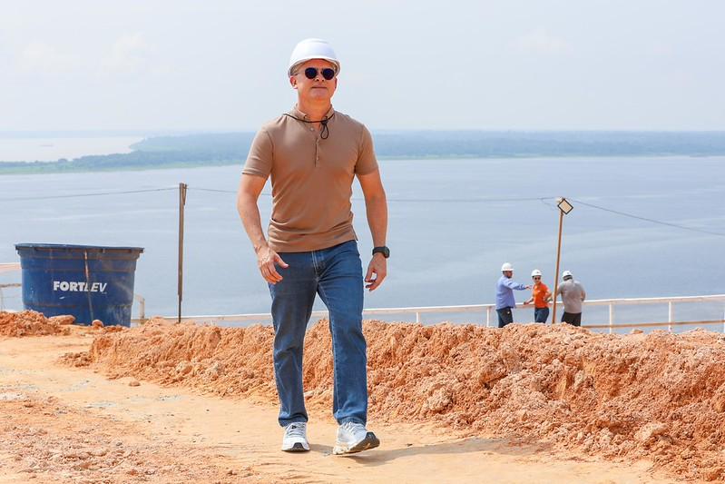 David Almeida destaca avanço das obras do parque Encontro das Águas Rosa Almeida, consolidando-se como um dos maiores cartões-postais da cidade