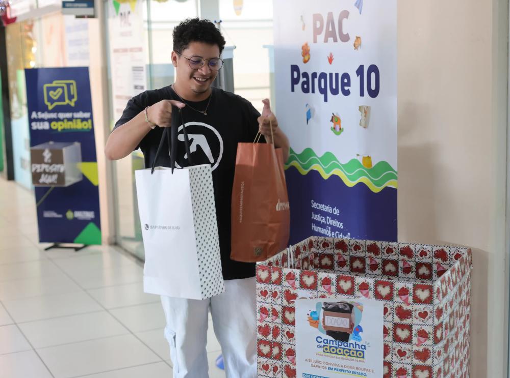 Campanha de doação de roupas para pessoas em situação de rua segue até segunda-feira