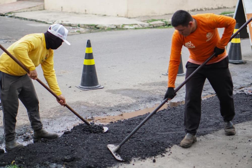 Recuperação asfáltica melhora tráfego no Itaúna I