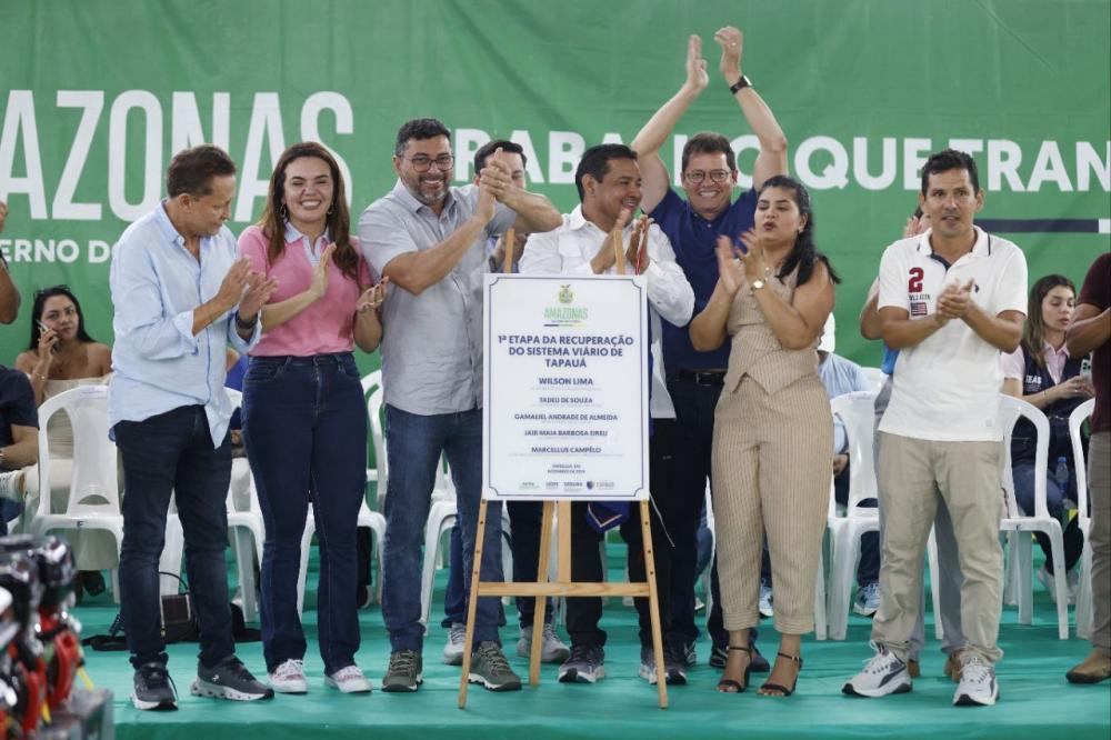 Asfalta Amazonas: Governador Wilson Lima entrega primeira etapa das obras em Tapauá