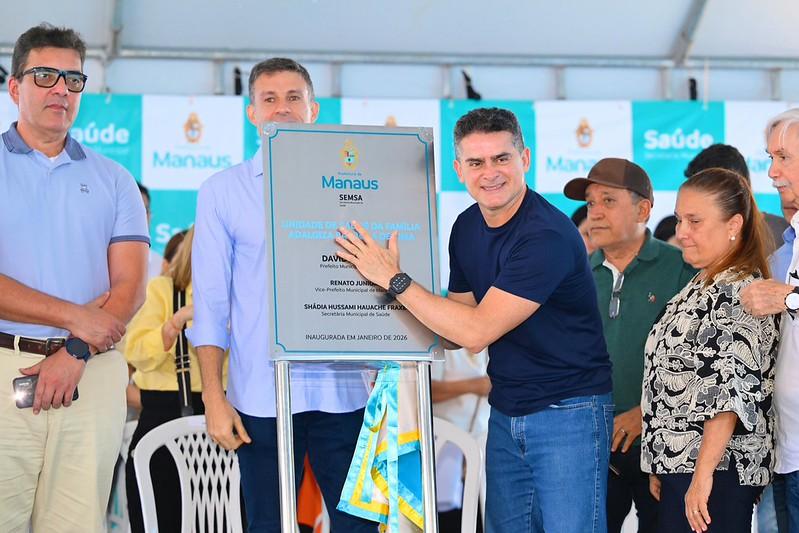 Prefeito David Almeida inicia 2026 com entrega de USF de porte 4 e anuncia nova sequência de inaugurações em Manaus