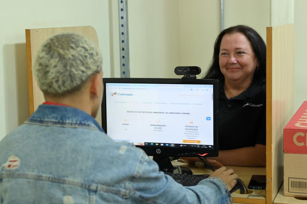 Ipaam e Cebraspe disponibilizam ponto de apoio para inscrição em concurso público