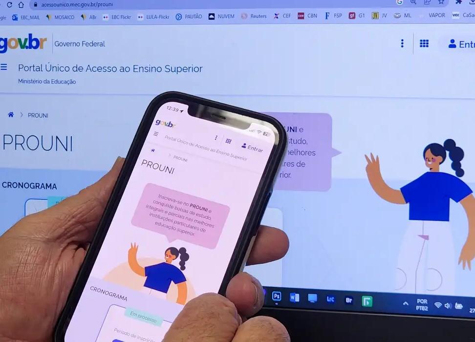 Prouni 2026: prazo de inscrição para 1º semestre termina nesta quinta