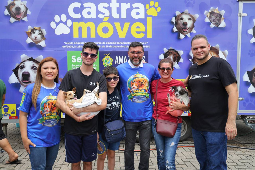 Governador Wilson Lima destaca importância do maior mutirão de castração do Amazonas durante ação para mais de 2 mil animais