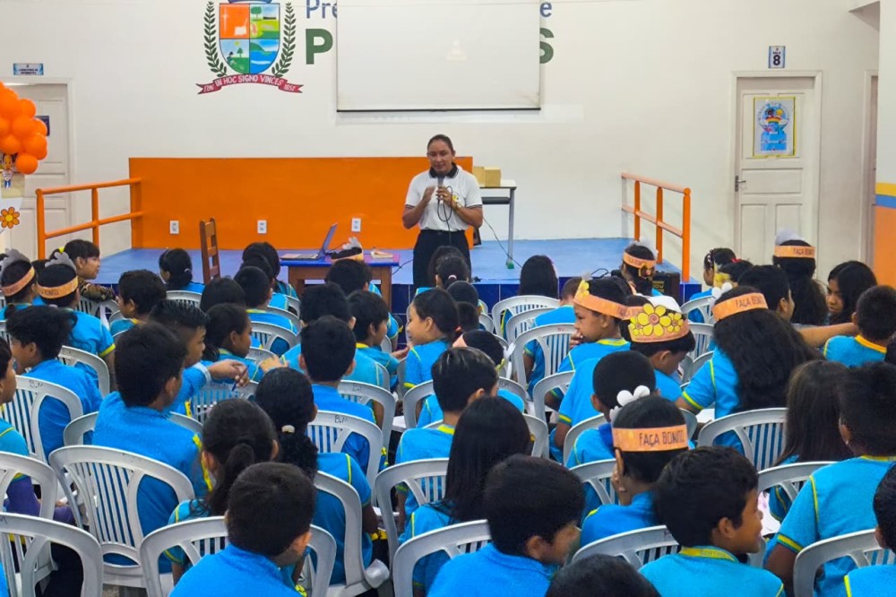 18 de maio: palestra em combate à violência sexual contra crianças e adolescentes é promovida pelo Conselho Tutelar na escola Beatriz Maranhão