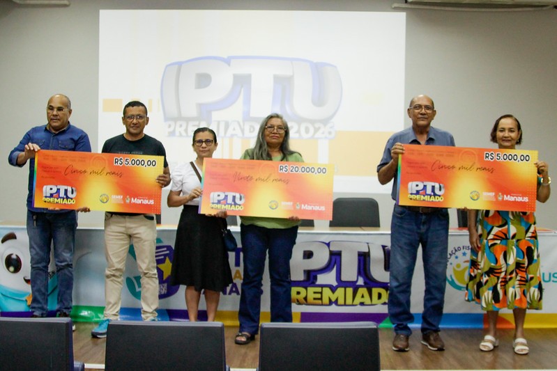 Prefeitura entrega R$ 220 mil em prêmios no segundo sorteio do ‘IPTU Premiado’ 2026