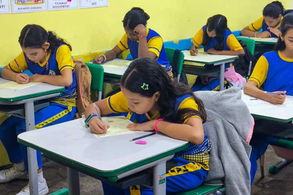 Estudantes da rede municipal participam da primeira fase da Olimpíada Brasileira de Matemática