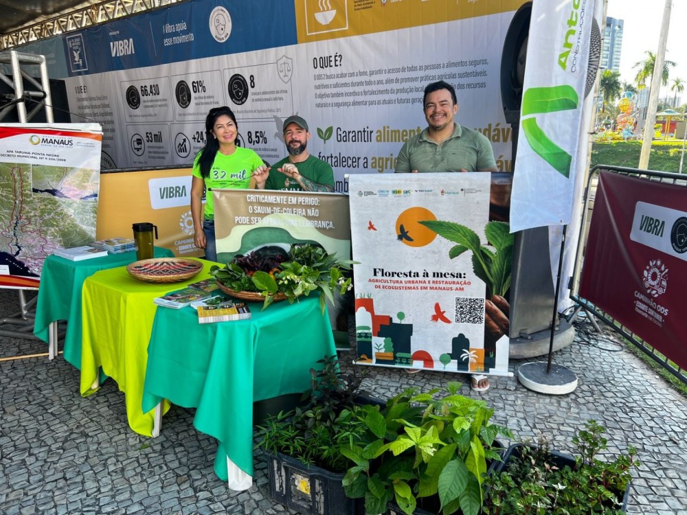 Prefeitura de Manaus participa do projeto ‘Caminhão ODS’ com doação de mudas e educação ambiental